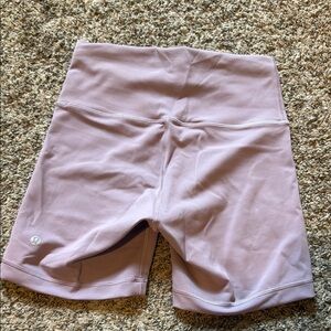 lululemon athletica Purple Bike Shorts High-Waisted Stretch